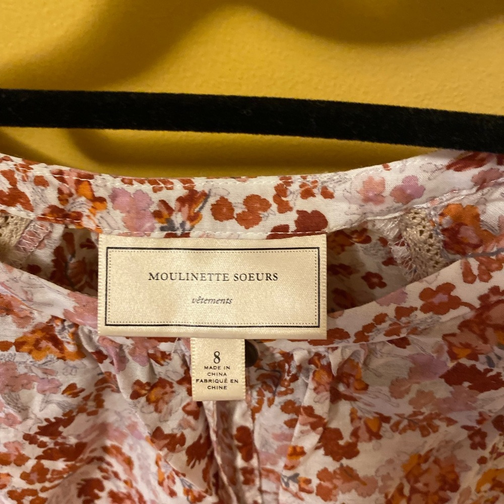 Moulinette Soeurs Floral Keyhole Top - Picture 5 of 5